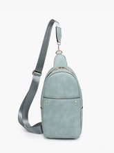 Load image into Gallery viewer, Pamela Sling Bag w/ Dbl Zip &amp; Removable Strap
