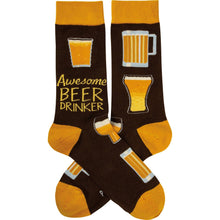 Load image into Gallery viewer, Awesome Beer Drinker Socks
