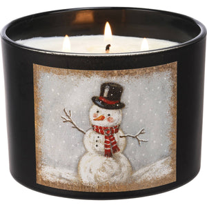 Snowman Candle