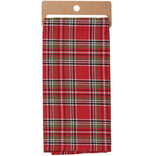 Load image into Gallery viewer, Plaid Cardinal Kitchen Towel
