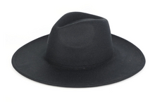 Load image into Gallery viewer, Felt Wide Brim Fedora Hat
