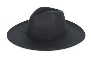 Felt Wide Brim Fedora Hat