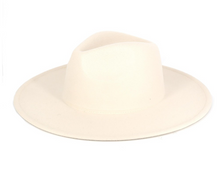 Load image into Gallery viewer, Felt Wide Brim Fedora Hat
