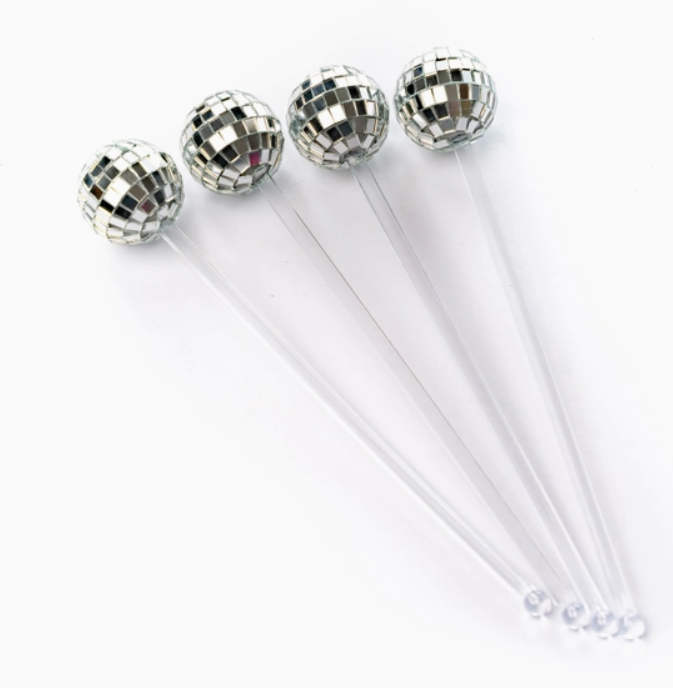 Disco Drink Stirrers-4 Pack