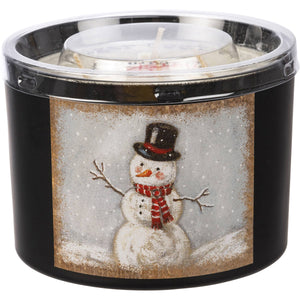 Snowman Candle