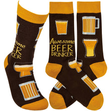 Load image into Gallery viewer, Awesome Beer Drinker Socks
