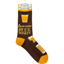 Load image into Gallery viewer, Awesome Beer Drinker Socks
