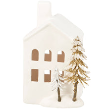 Load image into Gallery viewer, Lighted Winter House Figurine
