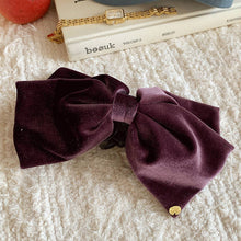 Load image into Gallery viewer, VELOUR BOW HAIRCLIP
