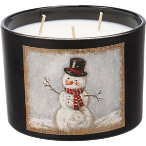 Snowman Candle