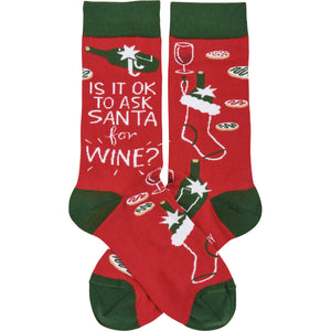 Is It Okay To Ask Santa For Wine Socks