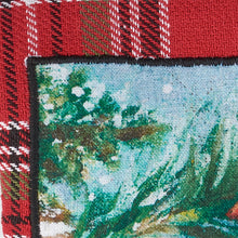 Load image into Gallery viewer, Plaid Cardinal Kitchen Towel
